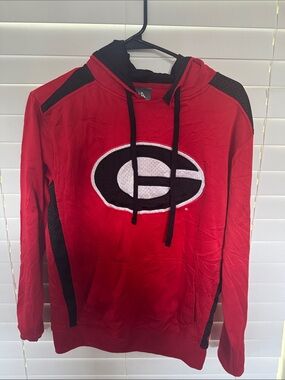 Knights Apparel Red Hoodie with Black & White Logo Box 005